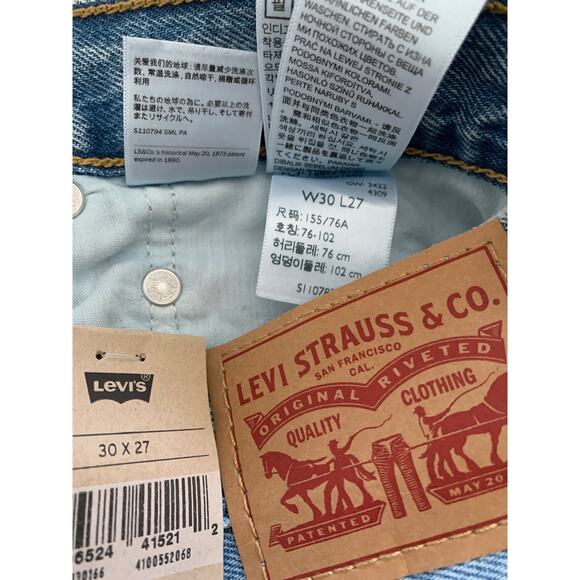 Levi's Ribcage Straight Leg Fit Ankle 30x27 High 13" Rise Jeans NWT - Picture 6 of 7